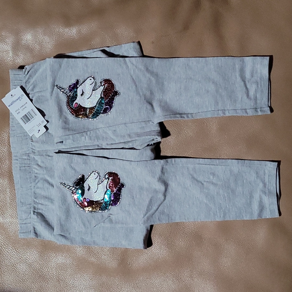 Wallflower, girls size L(14/16), gray leggings